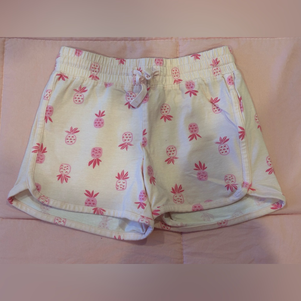 Rumi & Ryder Pink Pineapple Print Girls Shorts